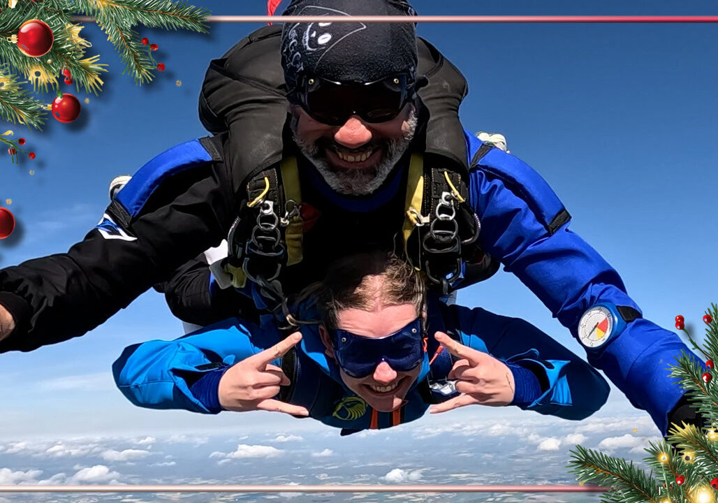 offre noël 2026 - option vidéo VIP pour votre saut en parachute tandem
